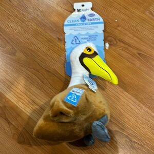 SPUNKY CLEAN EARTH PLUSH PELICAN – 9.5” LARGE, Squeaky,  from Recycled Bottles